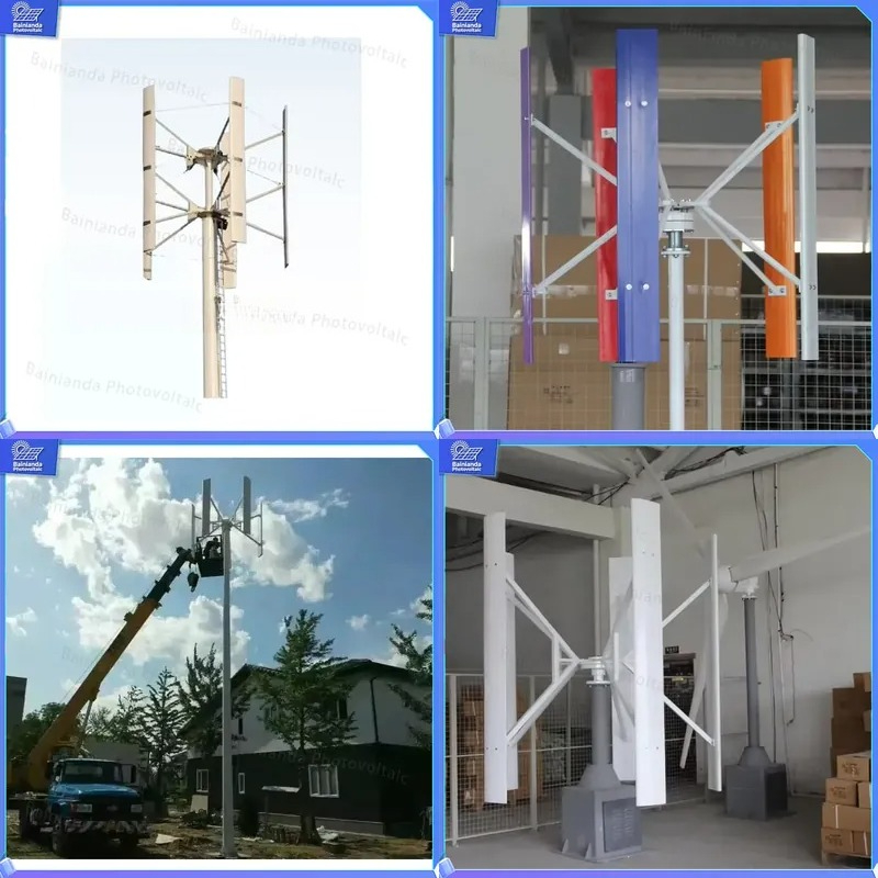 Renewable Energy Kit - 500W 1kW 2kW垂直軸風力タービン発電機ソーラーハイブリッド電力システムオフグリッド家庭用エネルギーキット再生可能電力
