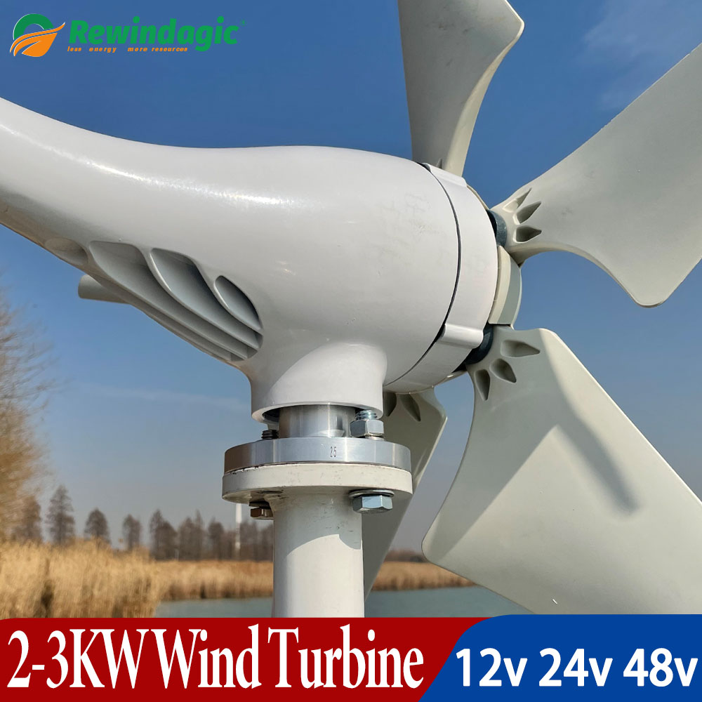 Renewable Energy Kit - 風力タービン発電機,3000W,2000W,エネルギー貯蔵キット,12V,24V,48V,家電