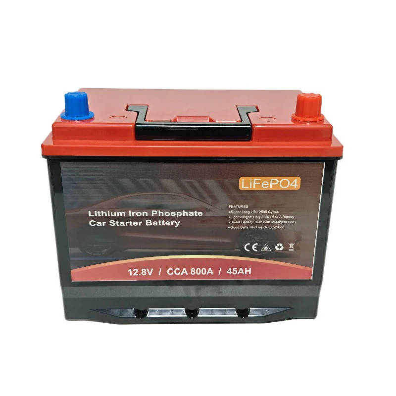 Lithium Battery 100Ah - 80D26/S95 12.8V LiFePO4 カー始動用バッテリー 12V 45Ah