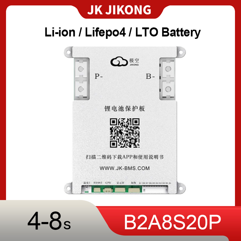 Smart Bms - JK JIKONG JK-B2A8S20P スマートBMS 4S-8S リチウムイオン/リン酸鉄リチウム/LTOバッテリー