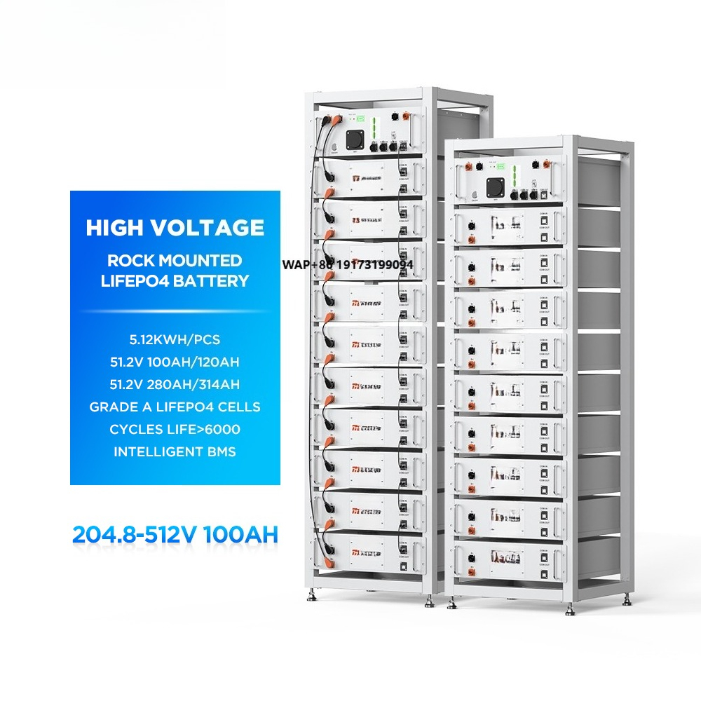 Lithium Battery 100Ah - 高電圧積層型ソーラーリチウムイオン電池蓄電池 51.2V 204.8V 512V 100Ah 200Ah