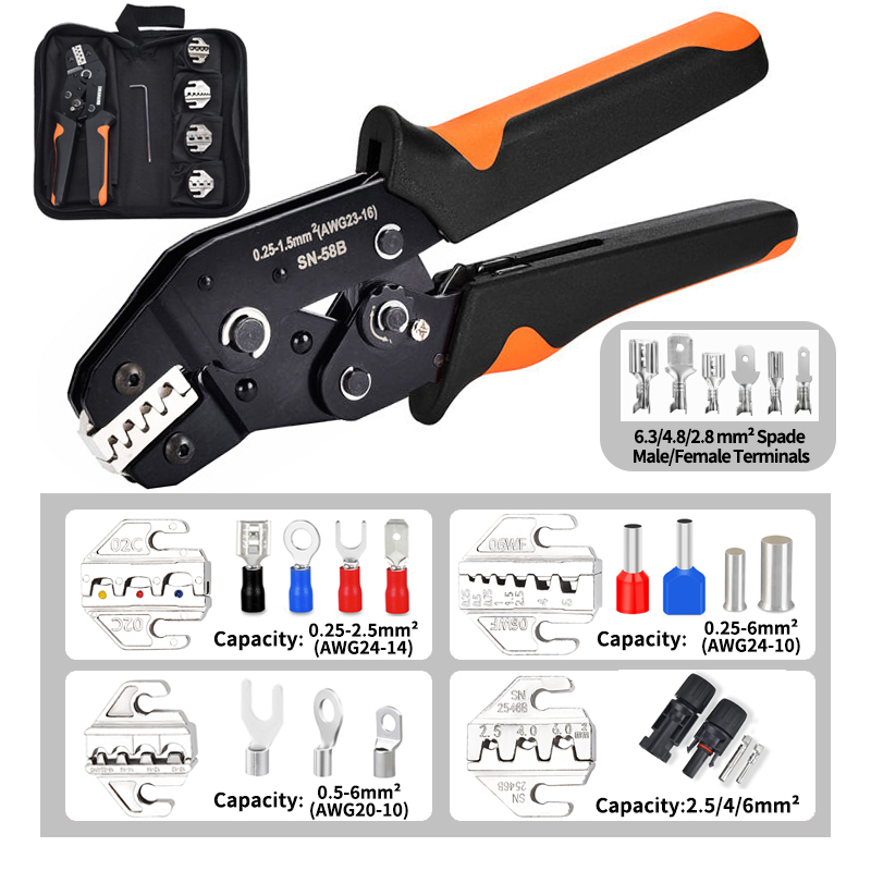 SN-58B 圧着ペンチキット クイックジョー交換用タブ 2 - Renewable Energy Kit のレビューと価格