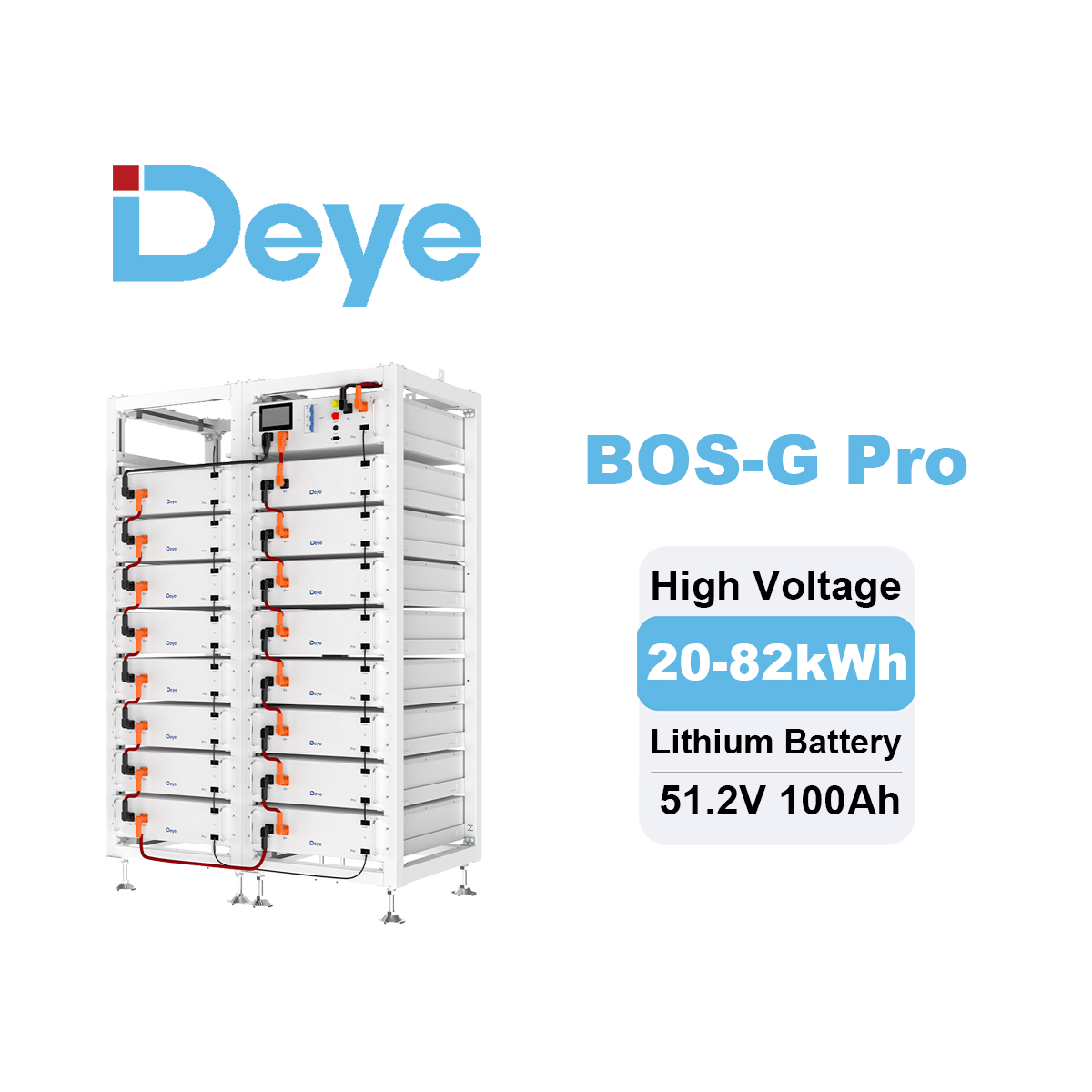 Deye LiFePO4 ESS BOS-G Pro 高電圧 - Lithium Battery 100Ah のレビューと価格