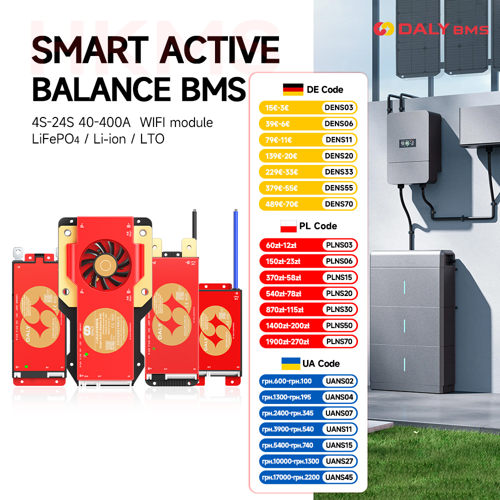 DALY 100 BMS Lifepo4 4S 7S 8S  - Smart Bms のレビューと価格