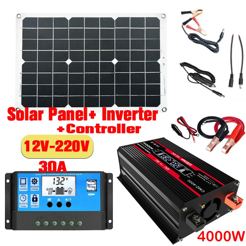 ソーラーパネルシステム,変更された正弦波インバーター,電力変 - Renewable Energy Kit のレビューと価格